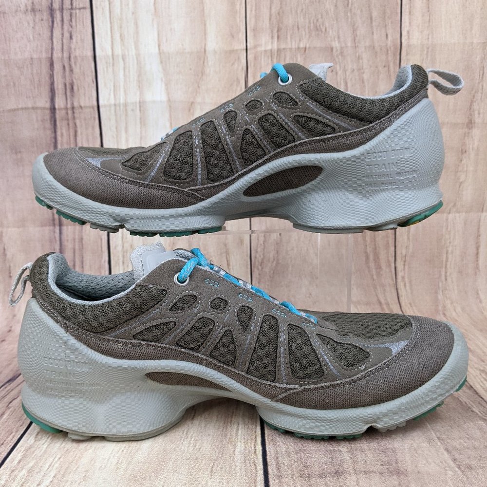 ECCO Biom Train Cross Trainer Shoes EU 36 (US 5-5.5) Gray/Aqua - Picture 8 of 9